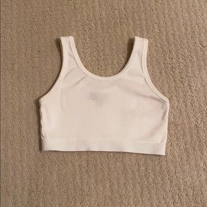 White crop top